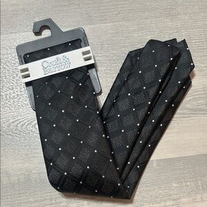 Croft & Barrow Black Men's Diamond Pattern Tie - NWT